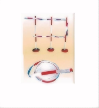 Safety fence and red and white tape