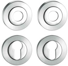 Plastic door handle escutcheon