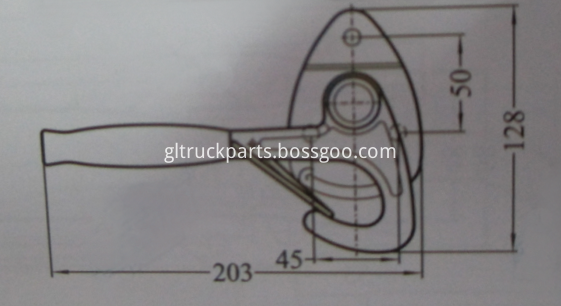 Truck Parts 304 Stainless Toggle Lock