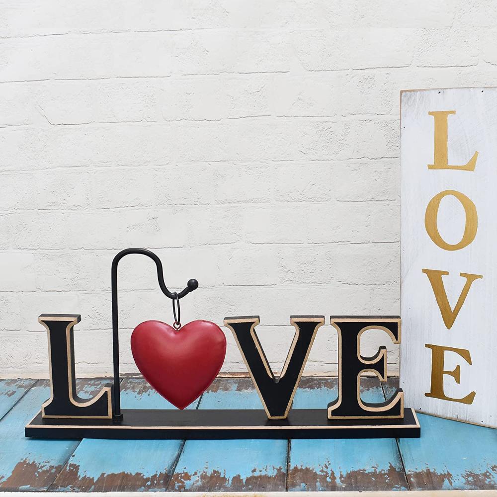 Hout Love Sign Freesting Letters Cutout