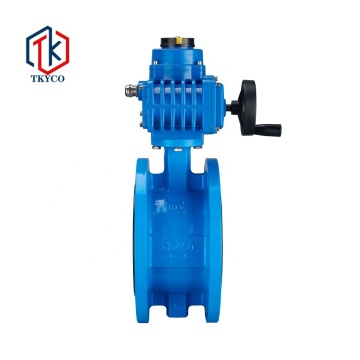 Taike China factory manufactures GB electric flanged midline butterfly valves