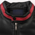Mens PU Leather Biker Jacket High Quality Custom