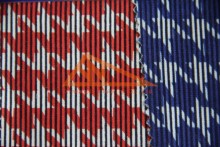 modern printed flock fabric