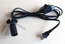 alibaba express usa UL approval salt lamps power cord with dimmer switch,remote controlled switch