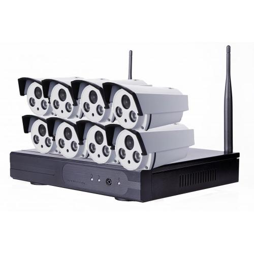 720p 8CH Outdoor Waterproof P2P IP Camera NVR Kit