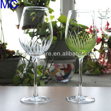 handmade green stemware