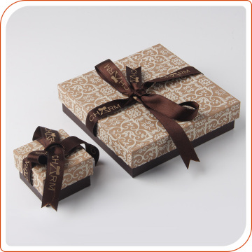 Square size hard recycled cardboard small gift packaging paper boxes