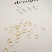 Tarnish-Resistant 6mm 14k Gold Plated Jump Rings