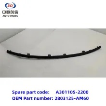 Front bumper decorative strip for changan E-STAR