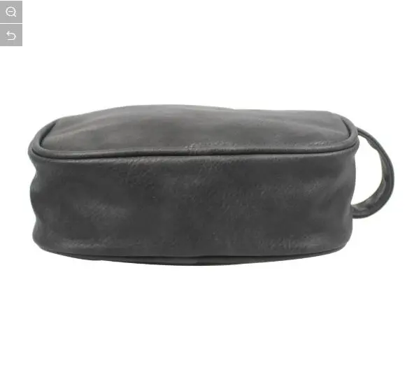 High Quality Black Color PU Lady Cosmetic Bag