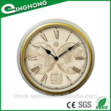 The earth design wall clock made in china