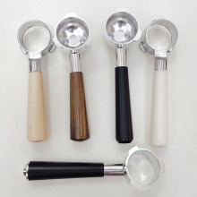 58mm E61 Wooden Handle Delonghi Naked Stainless Steel Bottomless Espresso Machine