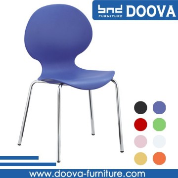 Cheap iron legs plastic chairs with metal legs