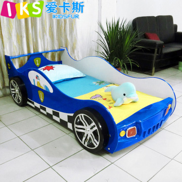 Modern style kids racing car bed