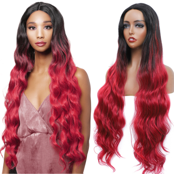 X-TRESS In Stock Long Curly Synthetic Hair Wig For Women Party Natural Style Synthetic Wig Heat Resistant Synthetic Hair