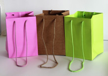 Paper Bag Flowers Square Bottom Gift Bag