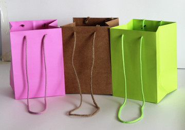Flower paper bags with handles