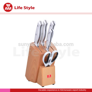 modern designs chef kitchen knife Sets with scissors