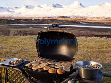 Special powder coating for particle furnace