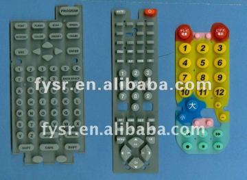 silicone rubber keypad for tv remote control