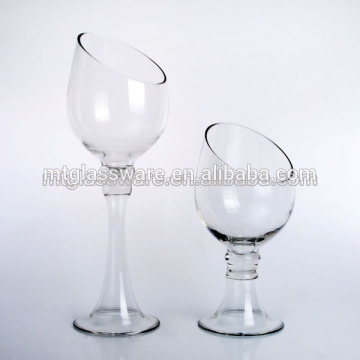 hot handmade tall crystal glass candel holder