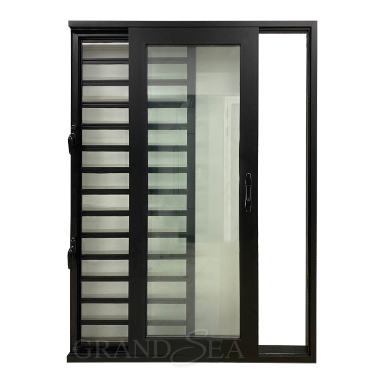 Nigeria aluminium sliding doors with Jalousie windows online for African market