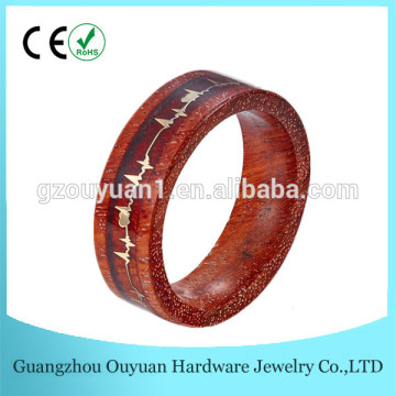 Unisex New Polished Wood Finger Ring Customized