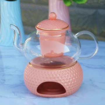 Borosilicate Glass Teapot Pyrex Glass Teapot with Infuser