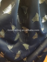 100% polyester foil printed and dyed woven blackout curtain