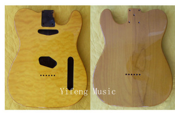 Solid Alder SELECT Flame Maple Top Tele BODY REPLACEMENT