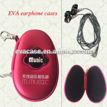 waterproof EVA headset case of eva earphone case with zipper of custom eva earphone box of eva earphone bag of eva headset box