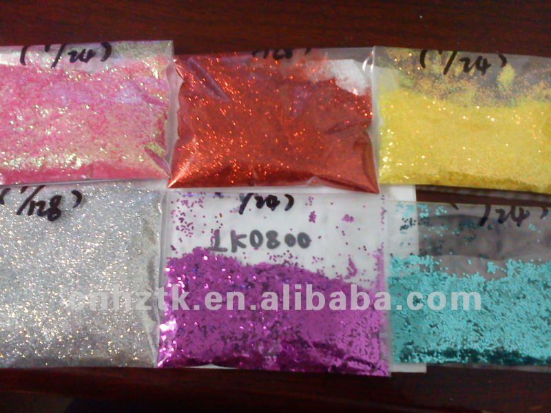 Glitter powder for Children toys,Christmas handicraft , cosmetics screen printing . decorative materials , furniture paint,etc .