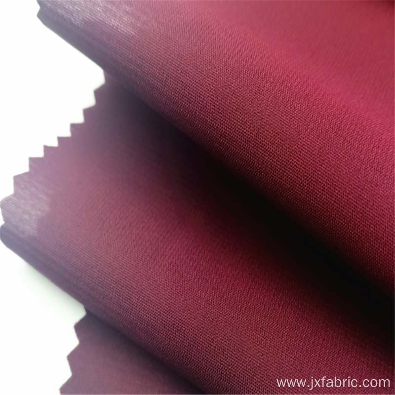 Breathable Dyed Plain Polyester Spandex Chiffon Fabrics