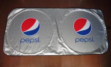 Custom Imprinted Nylon Sunshade - Pepsi Branded Logo