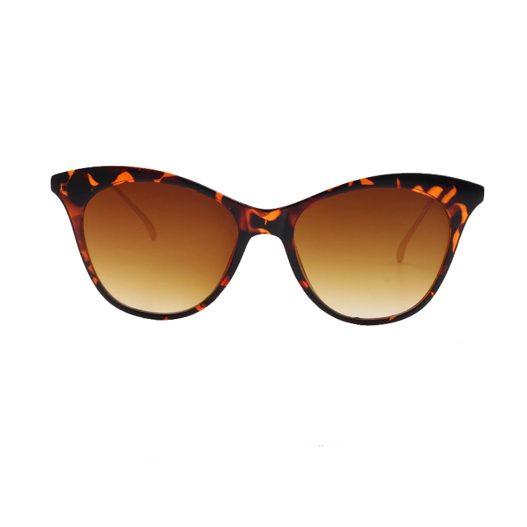 Cat Eye Design PC Frame with Metal Temple Sunglass