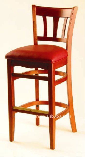 solid rubber wood lether chairs