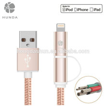 4FT Rose Gold Powerline 2.4a Fast Charging Phone Data Cable MFI Supplier