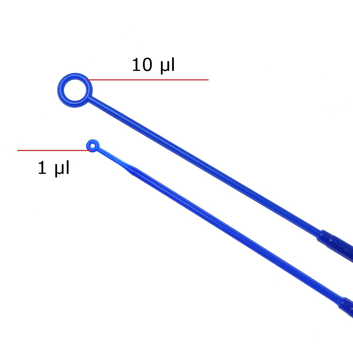 Laboratory Sampling Stick Plastic Loop Sterile Inoculating Needle 1ul 10ul Inoculation Loop