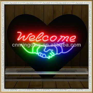 optical fiber led welcome signs