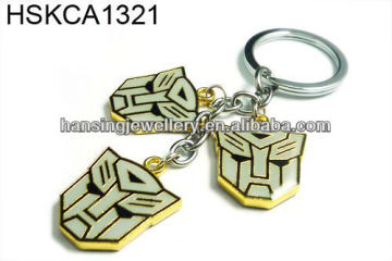 most popular metal transformers enamel design key chain