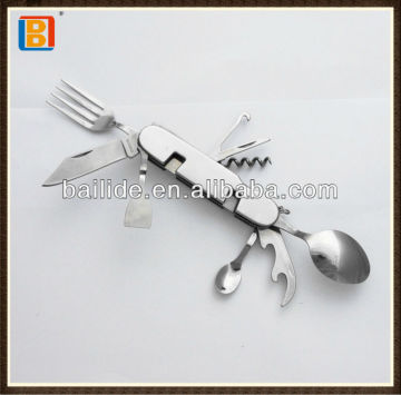 2017 Hot Selling Cheese Camping Knife And Stainless Steel Detachable Cutlery Knife Sets