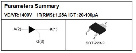 Sensitive Gate SCR