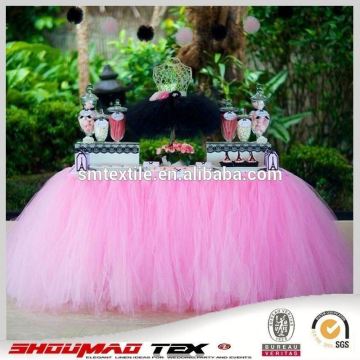 Handmade table cloth banquet/event tulle table skirt