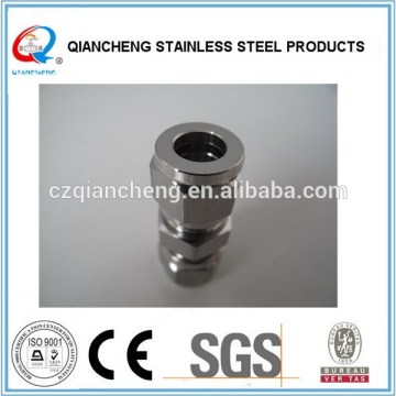 stainless steel double nipple fitting straight union