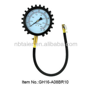 Heavy duty Dial tire pressure gauges with hose
