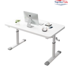 Multi-functional Wooden Desk with Manual Lift Design