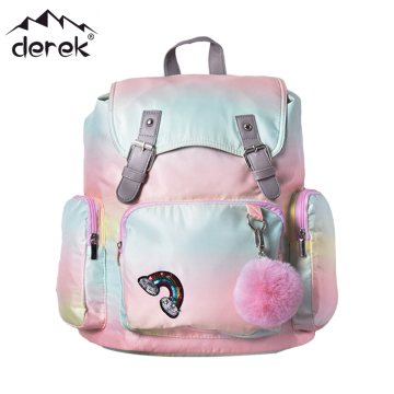 Gradient drawstring children's fashion backpack