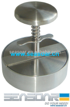 stainless steel burger press