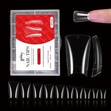 Gelsky Duck Nail Tips: Half Cover Acrylic & Soft Gel Extension Nail Tips Wholesale