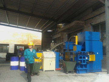 Horizontal Steel Drliing Cuttings Briquetting Machine